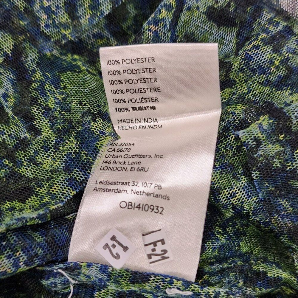NWT - Free People Women's - XL - Penelope Top Deep Sea Combo Green - Picture 9 of 12